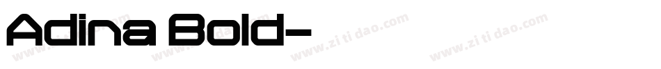 Adina Bold字体转换